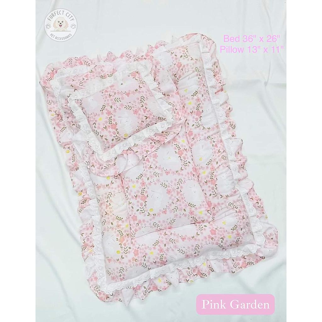 Furfect City-Pink Garden (Pink Florals Bedding Set)